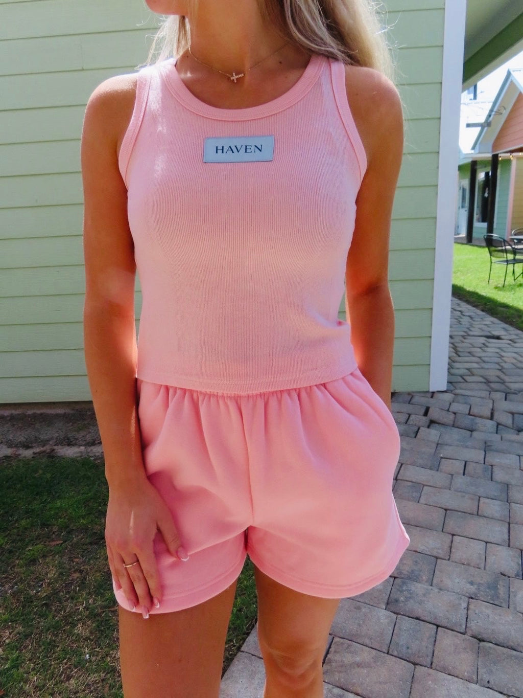 HAVEN Tank and Shorts Set - Pink