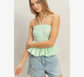 Green Meadow Halter Top