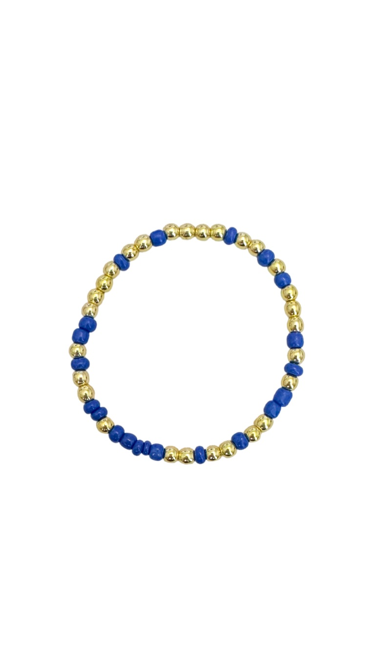 Coco’s Beads: The Blue and Gold Confetti