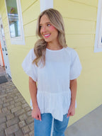 Classic Peplum Top