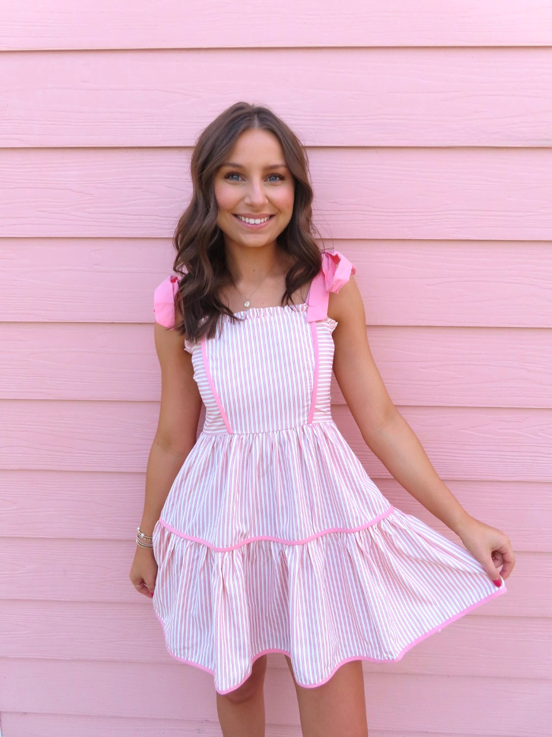 Like a Doll Striped Mini