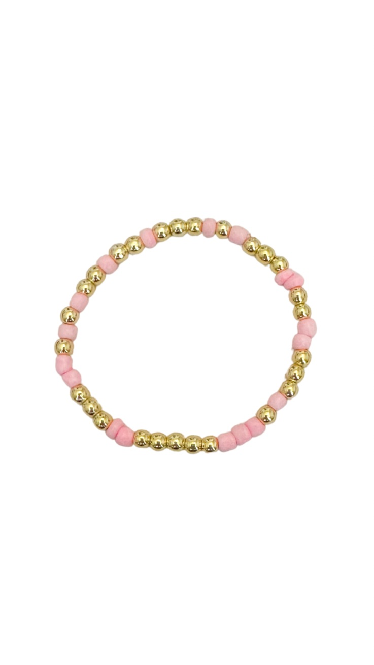 Coco’s Beads: The Light Pink and Gold Confetti