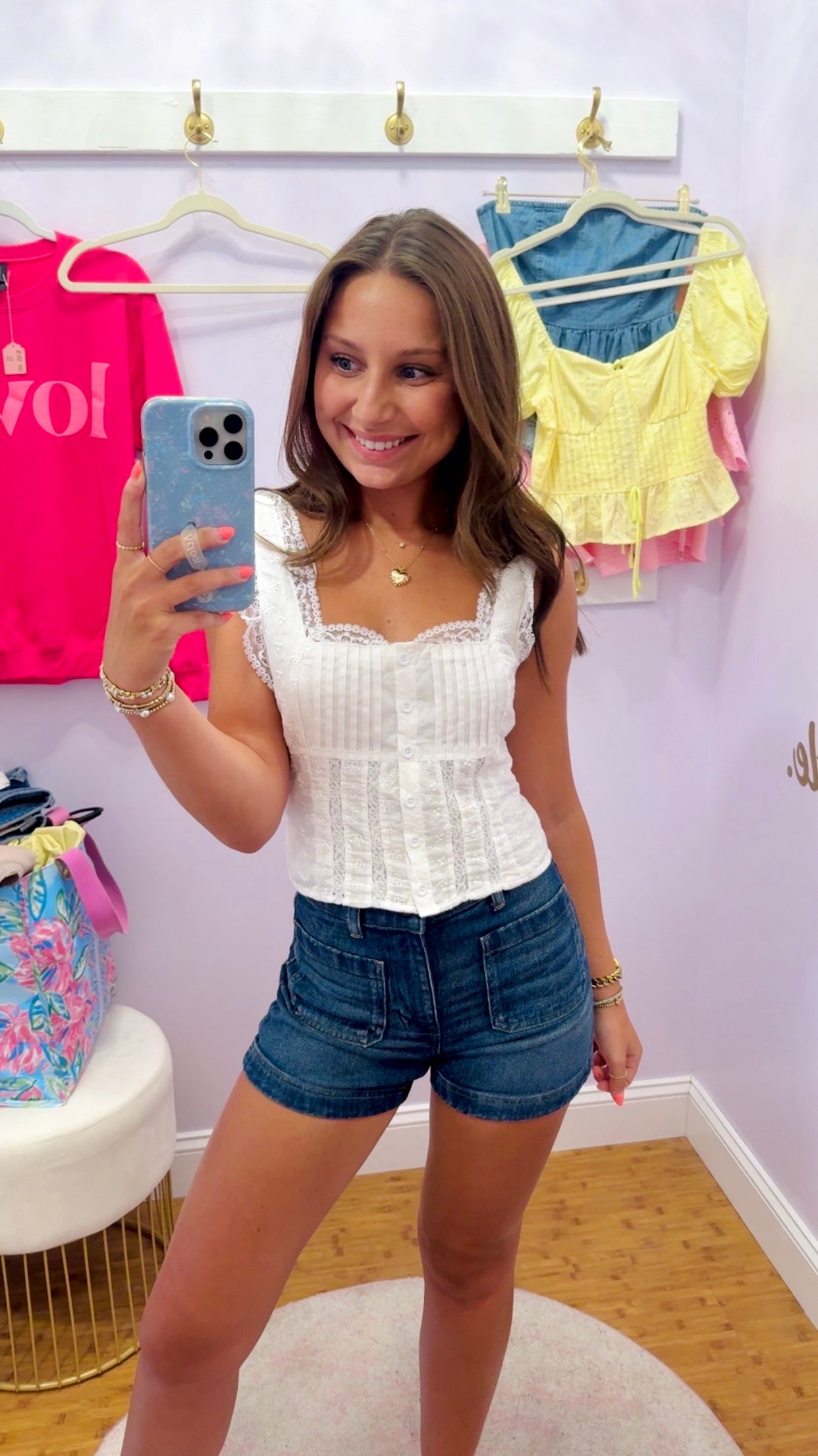 Delilah Eyelet Top