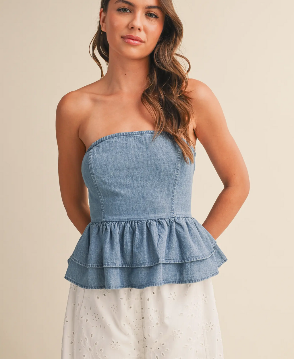 Sweet on Denim Top