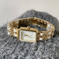 Elegant Gold Tone Stainless Steel Wrist Watch