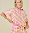 Pink Lemonade Stripe Tee