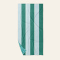 XL Quick-Dry Beach Towel–Sicily Stripes Teal