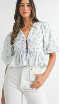 Sweet Meadow Blouse - Blue