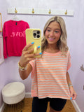 Peach Active Top