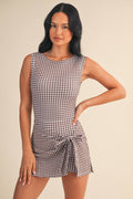 Brown Blossom Active Dress