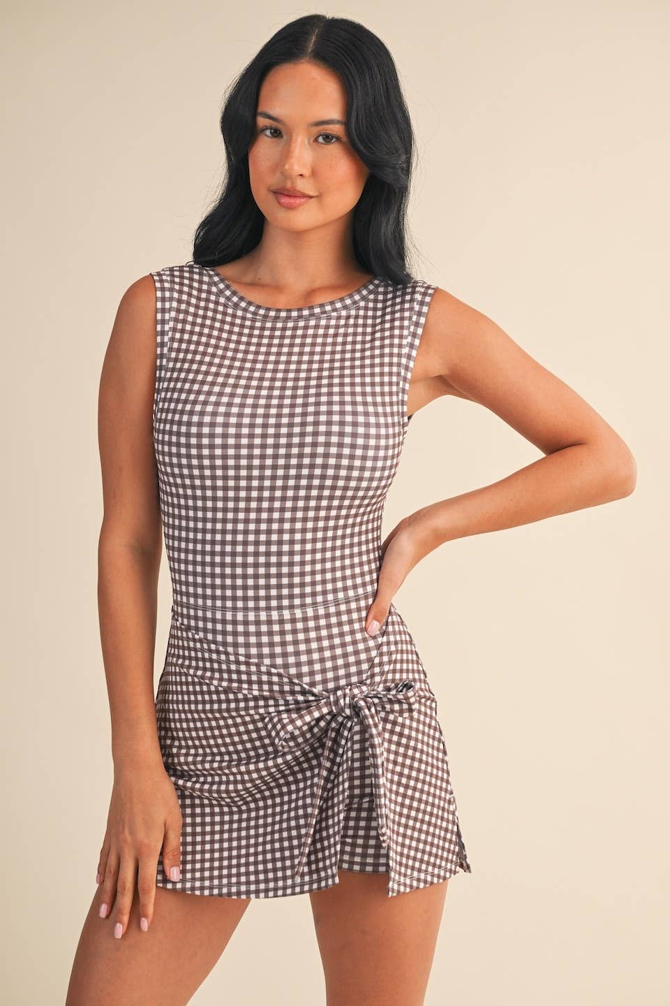 Brown Blossom Active Dress