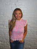 Darling Lace Smocked Top
