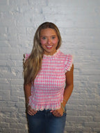 Darling Lace Smocked Top