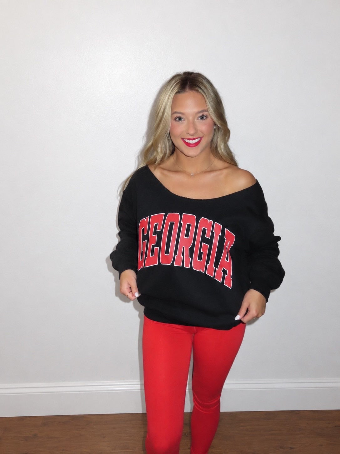 GEORGIA - Off The Shoulder Crewneck