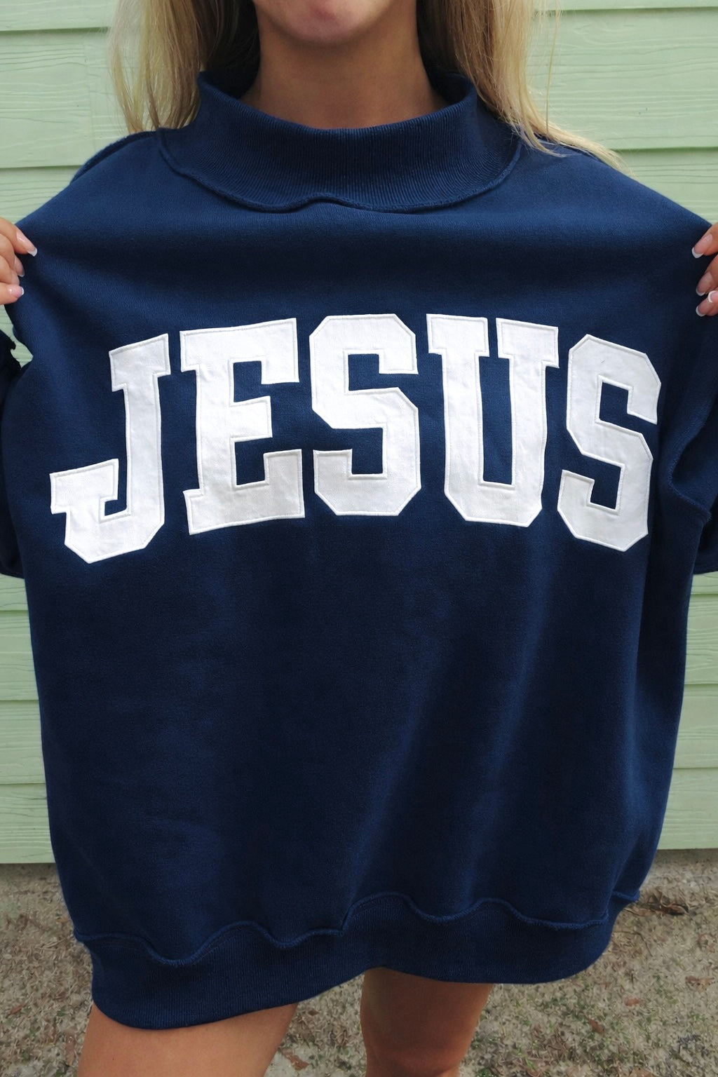 JESUS Mockneck - Navy
