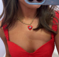 UGA Heart Pendant Necklace