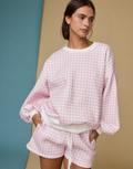 Cloud Nine Gingham Set - Pink