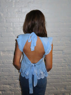 Lace Ruffled Babydoll Top