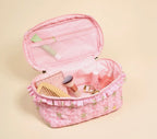 Quilted Cosmetic Bag - Fancy Pink