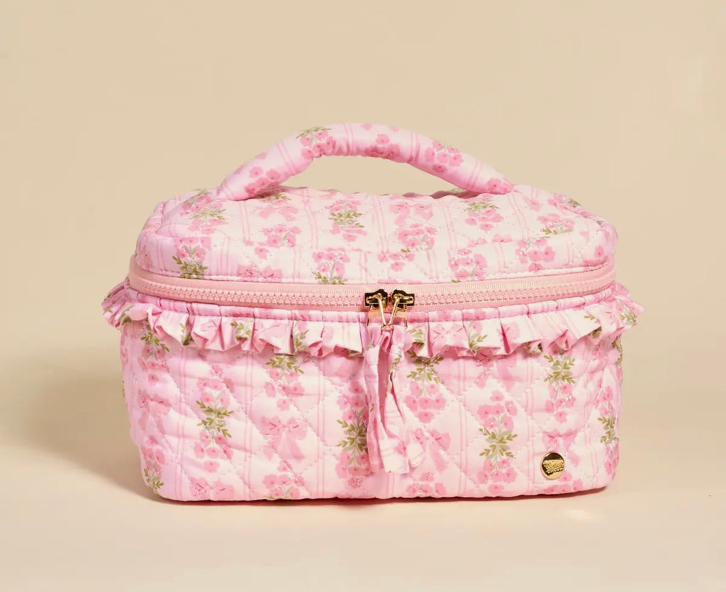 Quilted Cosmetic Bag - Fancy Pink