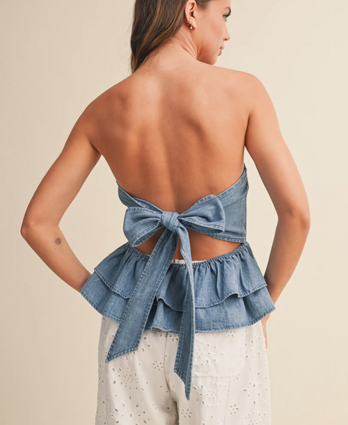Sweet on Denim Top