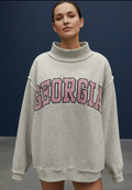 GEORGIA Mockneck - Heather Grey