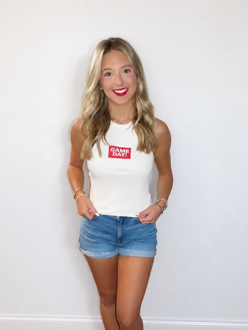 Game Day Embroidered Tank