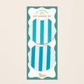 On the Road Car Coaster Set – Sicily Stripes Teal