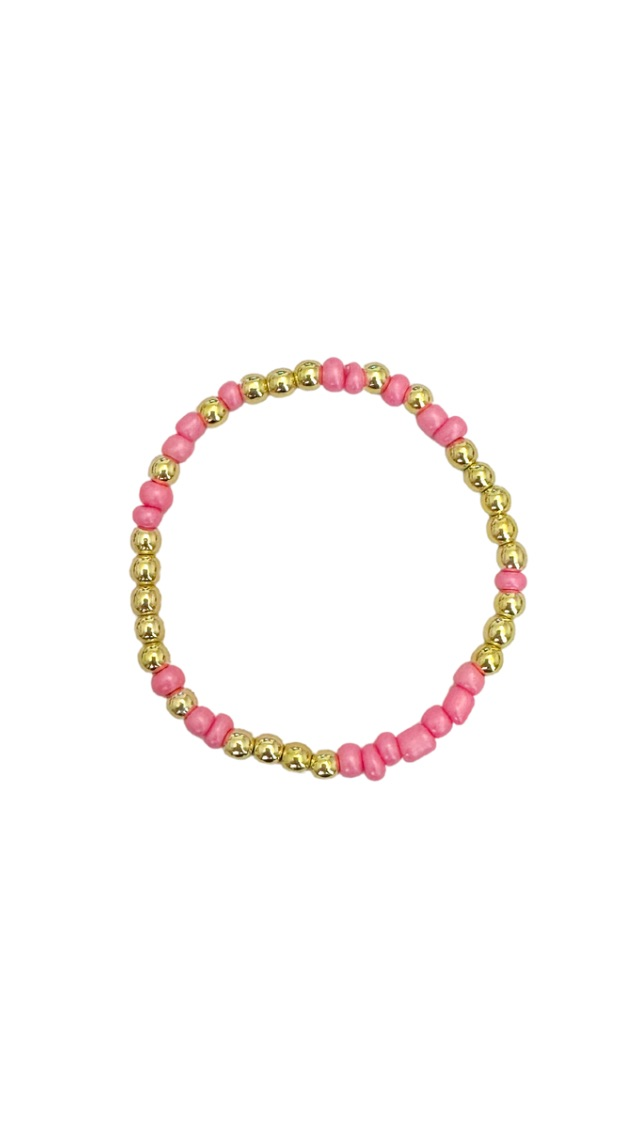 Coco’s Beads: The Pearly Pink and Gold Confetti