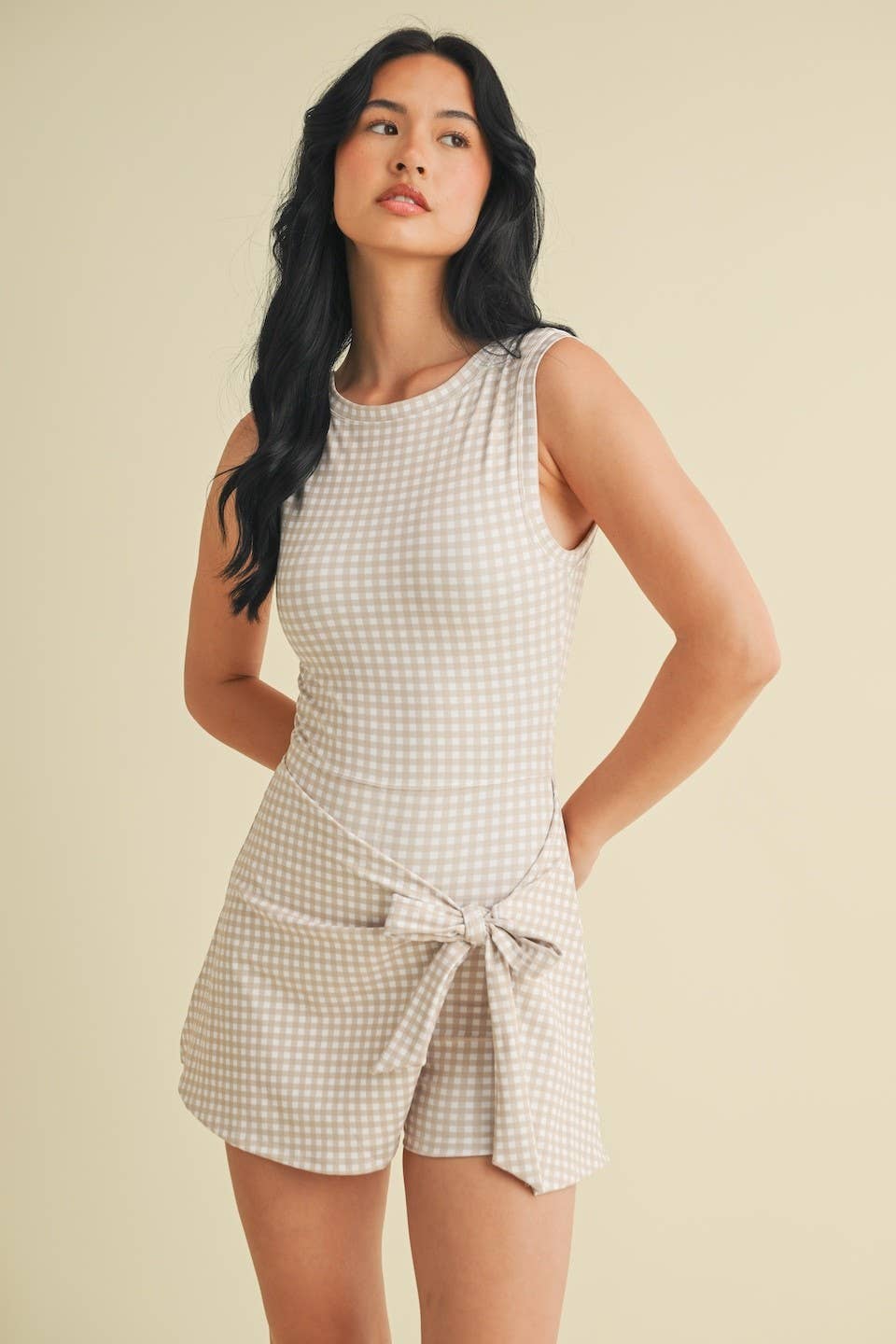 Beige Blossom Active Dress
