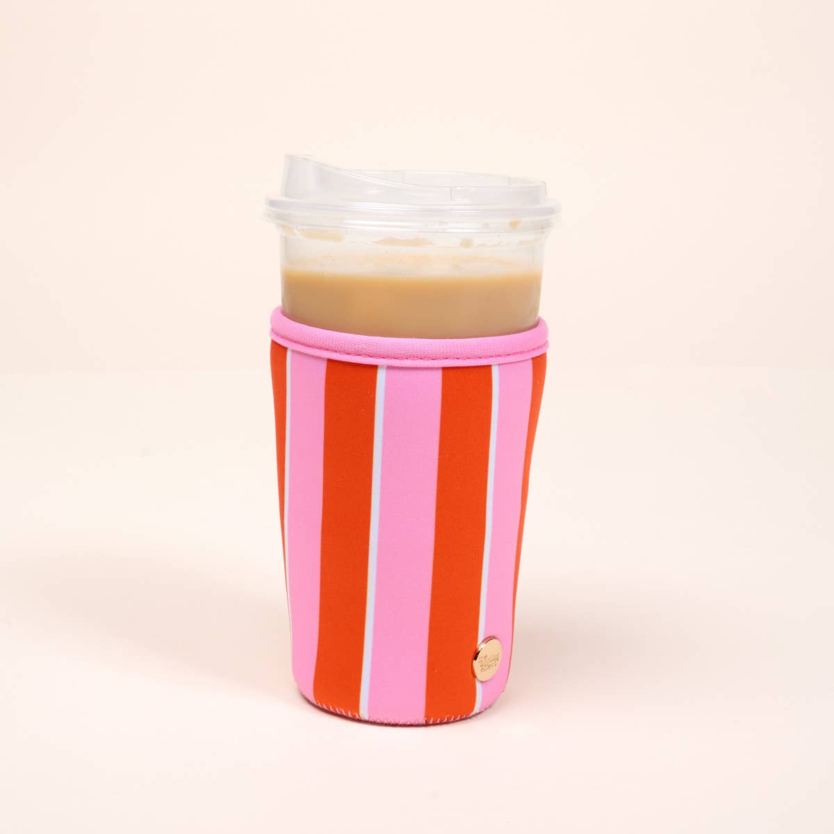 Sip Savvy Drink Sleeve -Sicily Stripes Pink