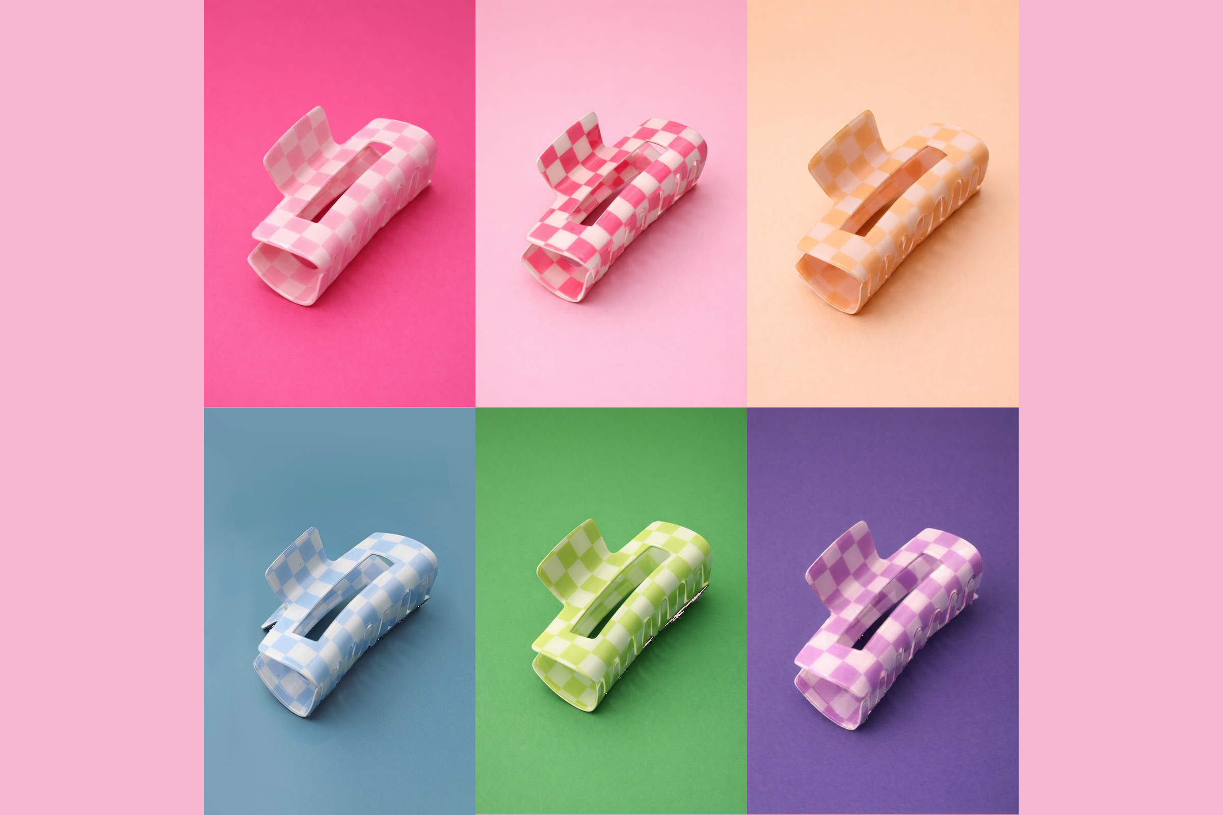 Checkered Dreams Claw Clip